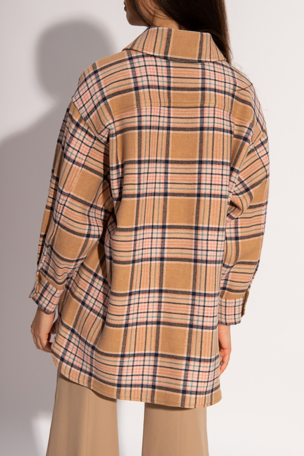2025-25 秋冬新作  Checked | Solid Chloe W Ragwear coat Chloé By See ジャケット・アウター